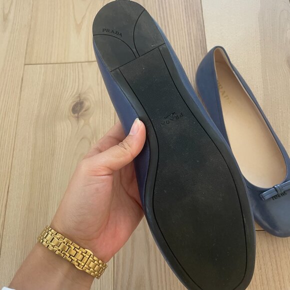 Prada Navy Blue Flats - Picture 3 of 3